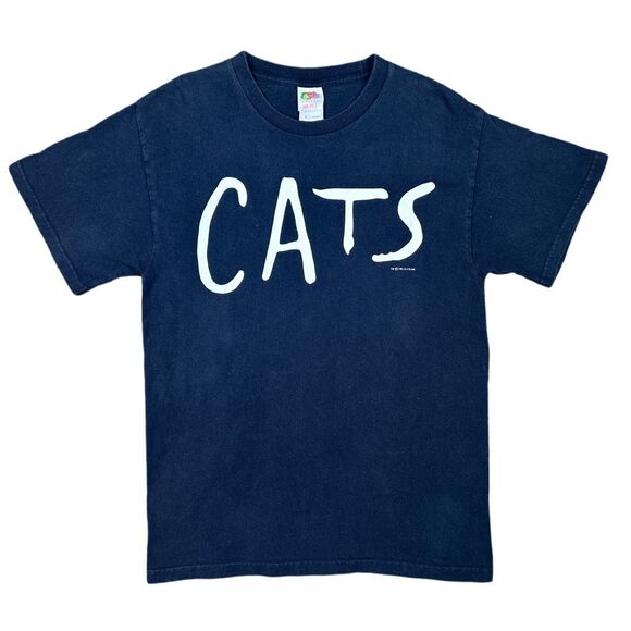 Vintage Fruit of the Loom 1981 Cats The Musical Crew Neck Tee - Size Medium - Picture 1 of 5